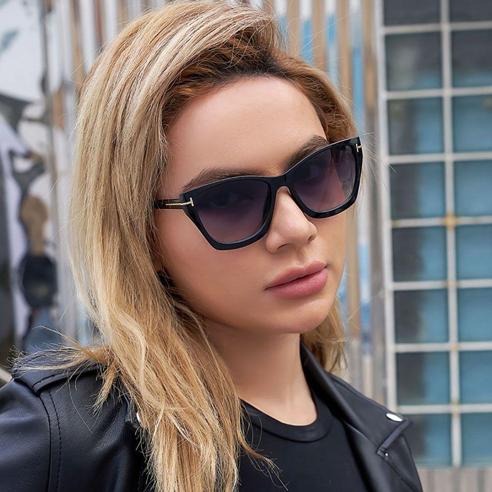 NEEDWAY Cat Eye Sunglasses Personality Classic Protection Glasses Kacamata Perlindungan Pria Wanita Retro