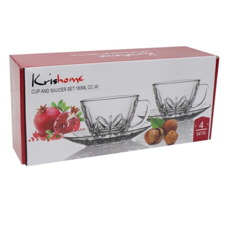 Krishome set cangkir 180ml 4pcs