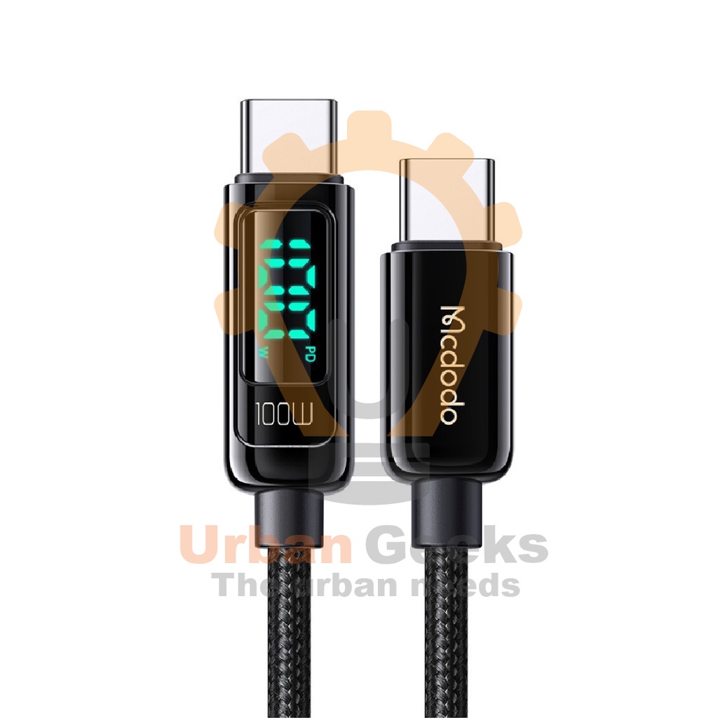 Kabel Charging Mcdodo CA-882 Kabel USB Type C To Type C Digital Display PD FAST 100W