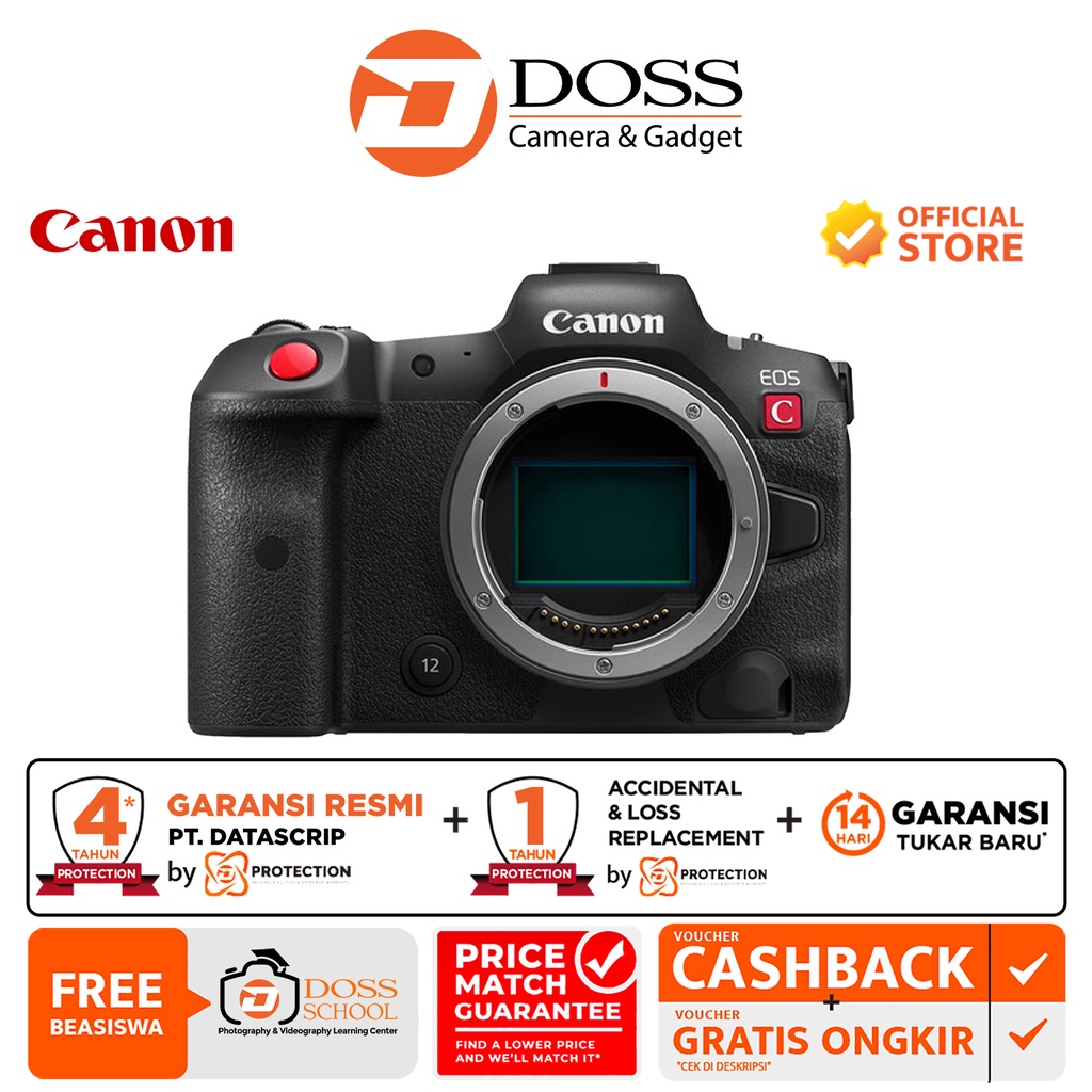 Jual Canon EOS R5C Canon EOS R5 C Mirrorless Cinema Camera (Body Only