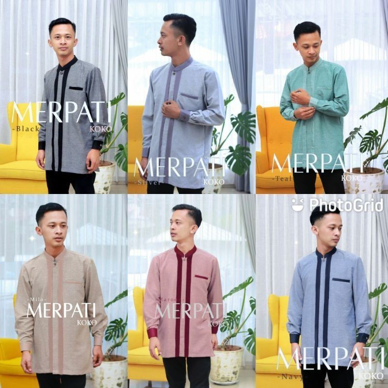 Koko Merpati By Wanoja Hijab / Baju Koko Kekinian untuk Pria Dewasa