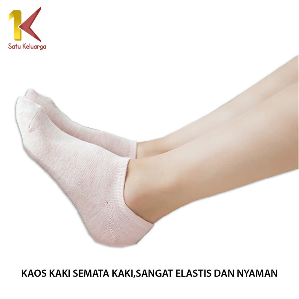 Satu Keluarga Kaos Kaki Semata P59 Kaos Kaki Polos Kaus Kaki Wanita Kaos Kaki Ankle Dewasa-8