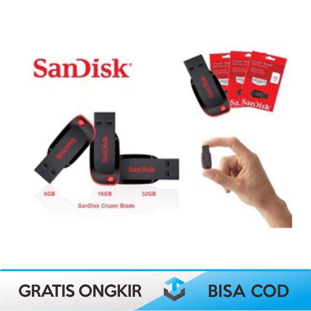 FLASHDISK SANDISK 8 GB ORIGINAL - FLASH DISK SANDISK 8GB ORI BISA COD