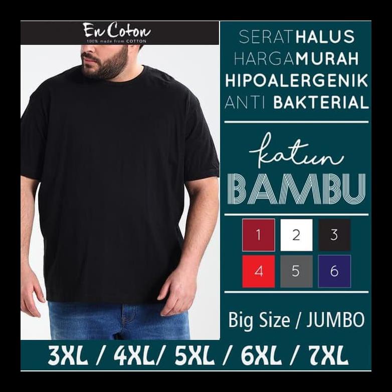 READY STOK KAOS  POLOS  KATUN BAMBU COTTON BAMBOO DEWASA 