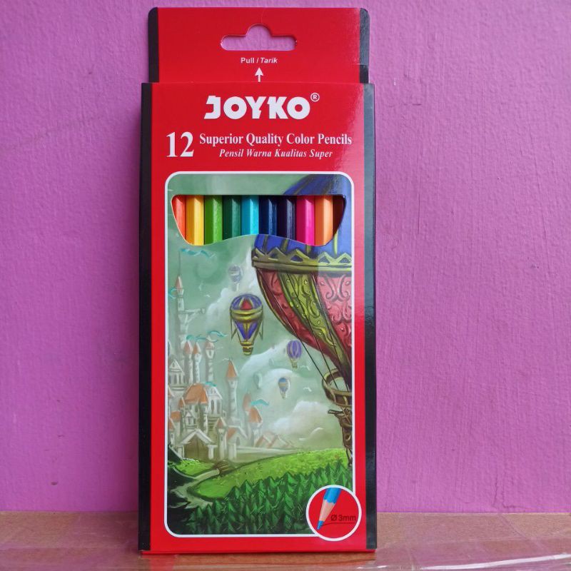 

Pensil Warna 12 warna panjang Joyko CP-100