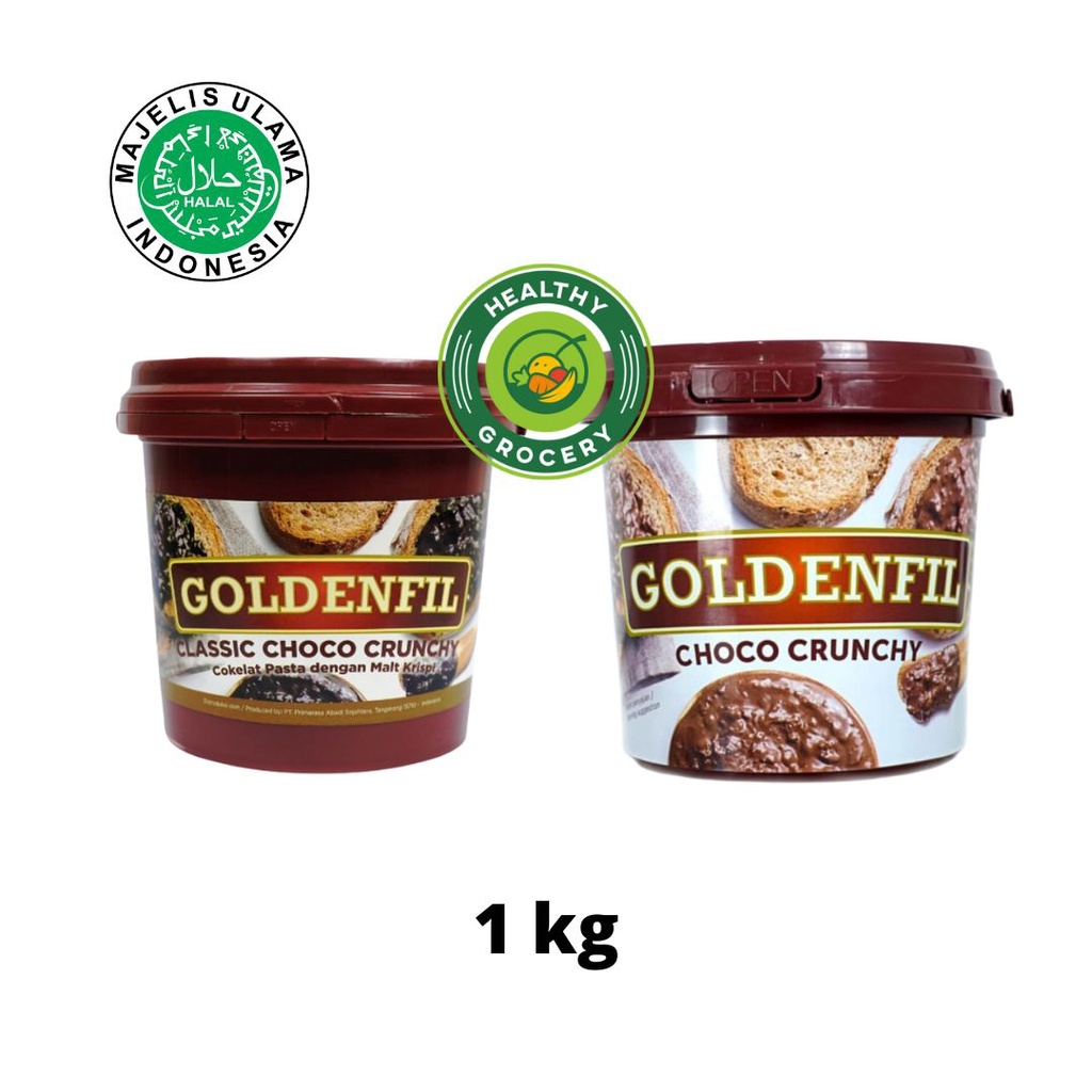 

Goldenfil Choco Crunchy 1kg / Classic Choco Crunchy 1kg / Cokelat Pasta