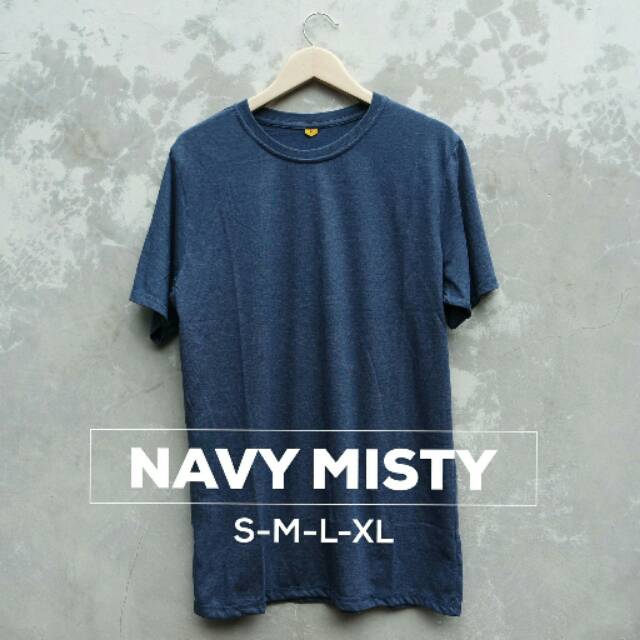 Kaos polos navy misty