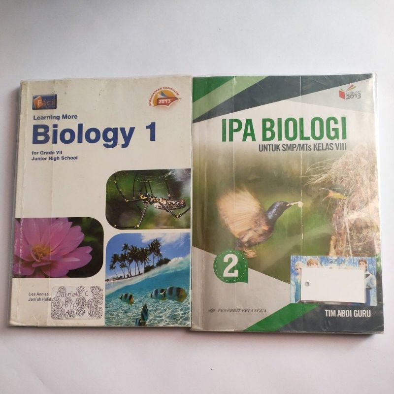 (preloved) IPA BIOLOGI SMP KLS 1 2 3ERLANGGA GRAFINDO VII VIII IX