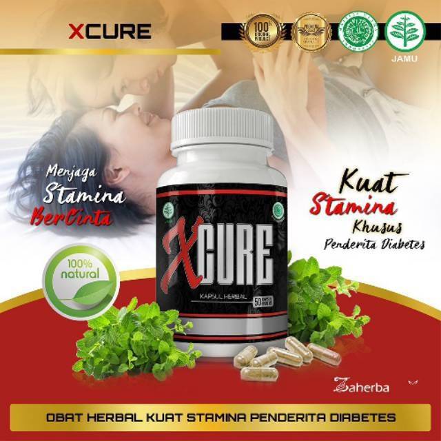 XCURE OBAT HERBAL TAHAN LAMA PRIA KHUSUS DIABETES OBAT DIABETES