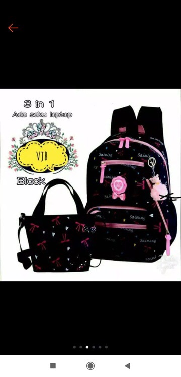 ransel siming 2in1 / tas sekolah