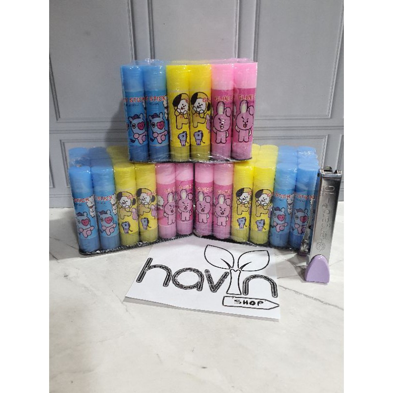 

Lem stik (1pak=24pc) ukuran KECIL 10gram/ Lem stick / Lem murah / Lem fancy / Glue Stik Fancy
