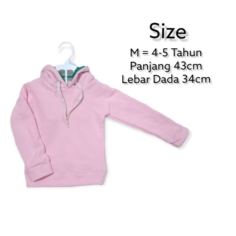 Hoodie Anak Sweater Anak Jaket Anak Perempuan Polos