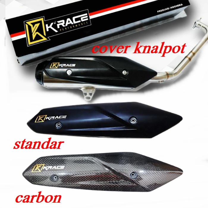 TAMENG KNALPOT KRACE-COVER KNALPOT KRACE UNTUK KNALPOT RACING MERK KRACE KARBON &amp; STANDAR