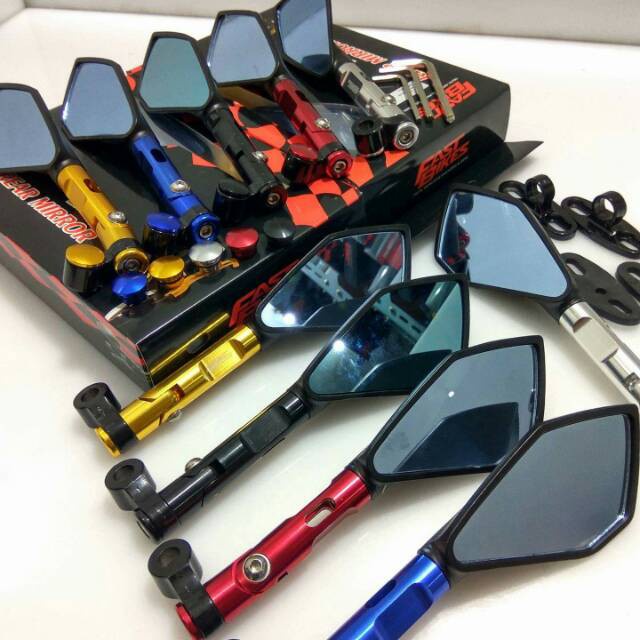 spion tomok variasi full cnc sonic CB150R verza megapro tiger cbr - HR Motoshop