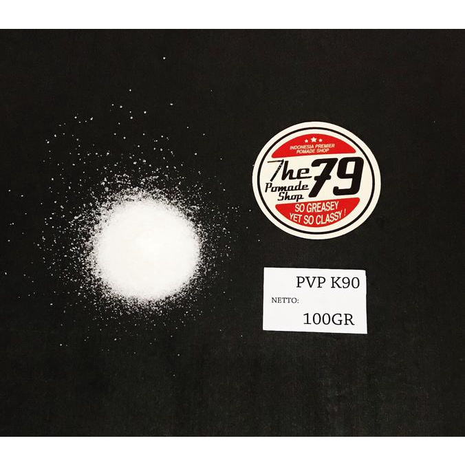Spesial Pvp K90-Polyvinylpyrrolidone-Bahan Pembuat Pomade Waterbased-100Gram Hemat