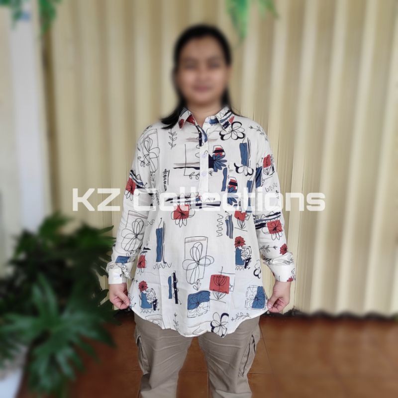 Pakaian Blouse Motif Sketsa ISL