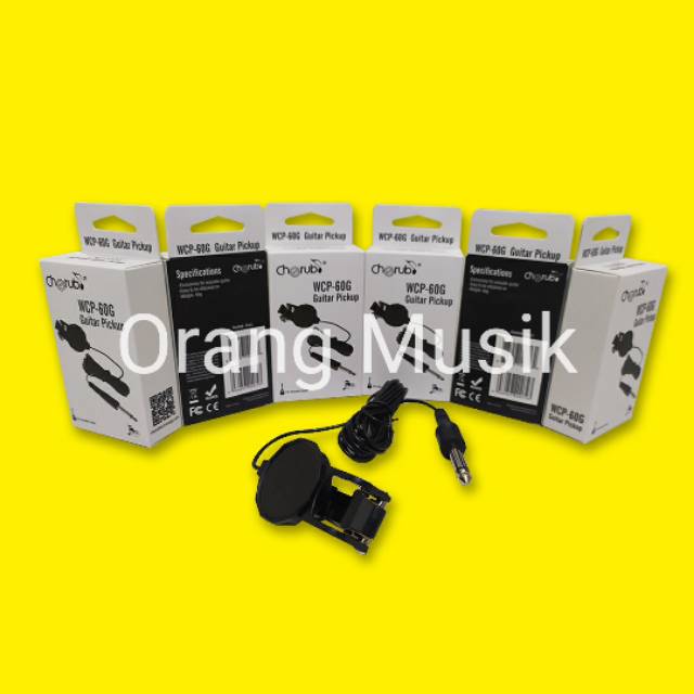 Pickup Gitar Akustik Cherub WCP-60G Import - Clip On Spul Jepit Gitar Akustik Cherub