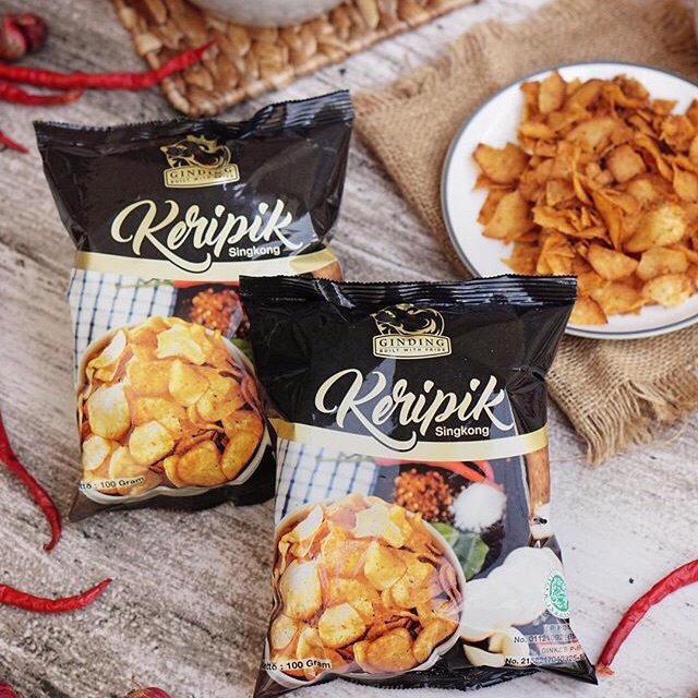 Keripik Singkong Ginding Extra Pedas Khas Bandung (100gr)