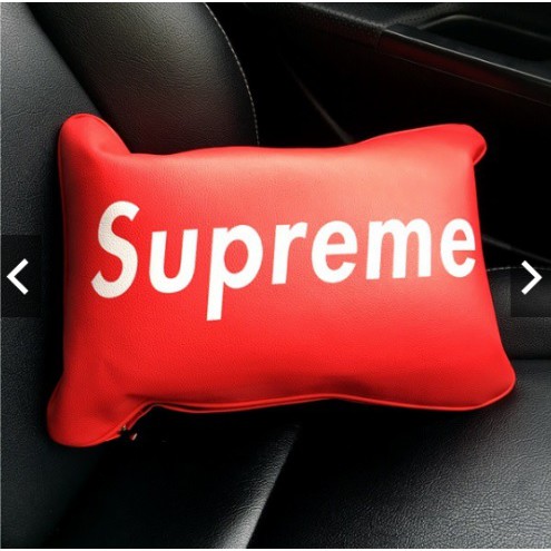 Bantal Sandaran Punggung Jok Mobil SUPR3ME Kulit Sintentis Super Premium