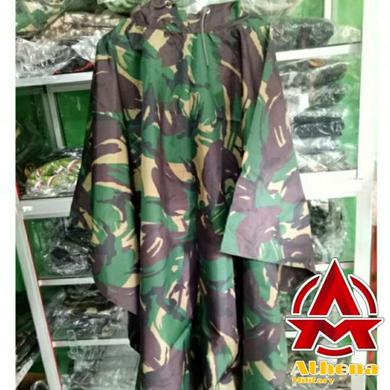 Jas hujan ponco loreng tni multifungsi tactical outdoor