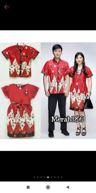 Kemeja Atasan 186 219 Batik Hem Anak Amelia Seragam Keluarga Katun