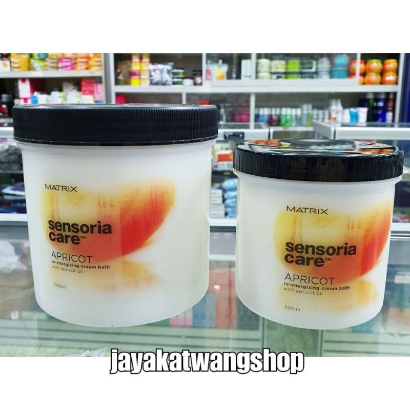 MATRIX SENSORIA CARE 1000 ML (1 KG) Apricot Re-Energizing Creambath Kemasan Baru