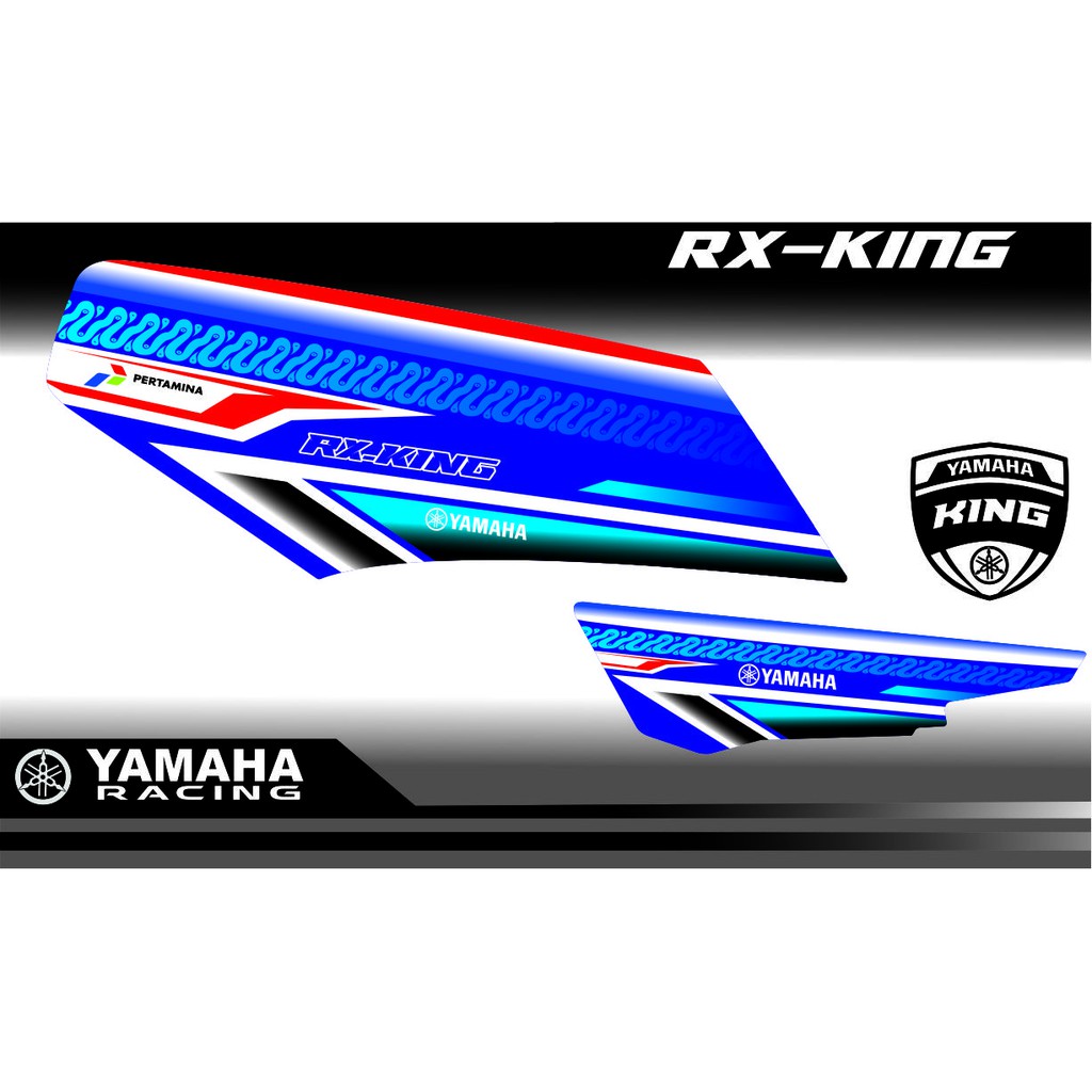 STRIPING RX KING MOTIF RACING MANDALIKA RX-KING VARIASI STICKER RX KING STRIPING