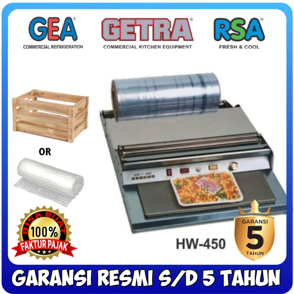 HW-450 MESIN PLASTIK WRAPPING HW450 HAND WRAPPER MACHINE GETRA