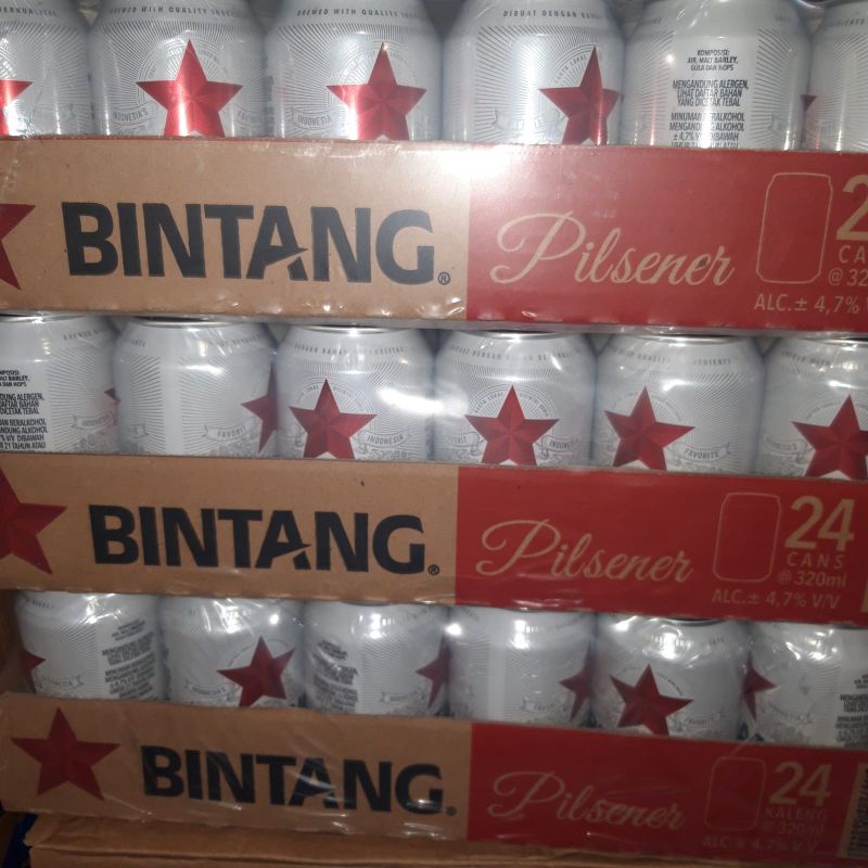 Jual Bir Bintang Kaleng 320ml X 24 | Shopee Indonesia