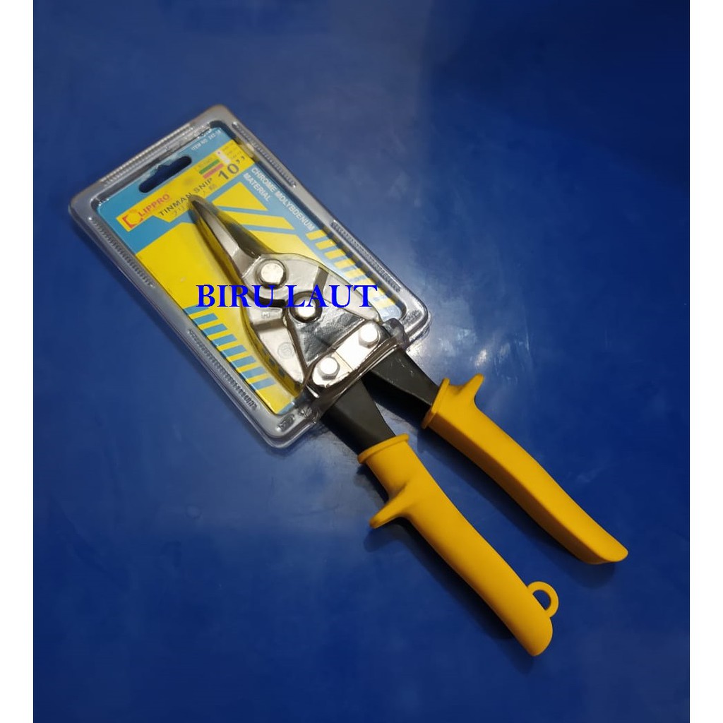 Gunting Baja Ringan Lurus Tinman Snip 10 Inch LIPPRO