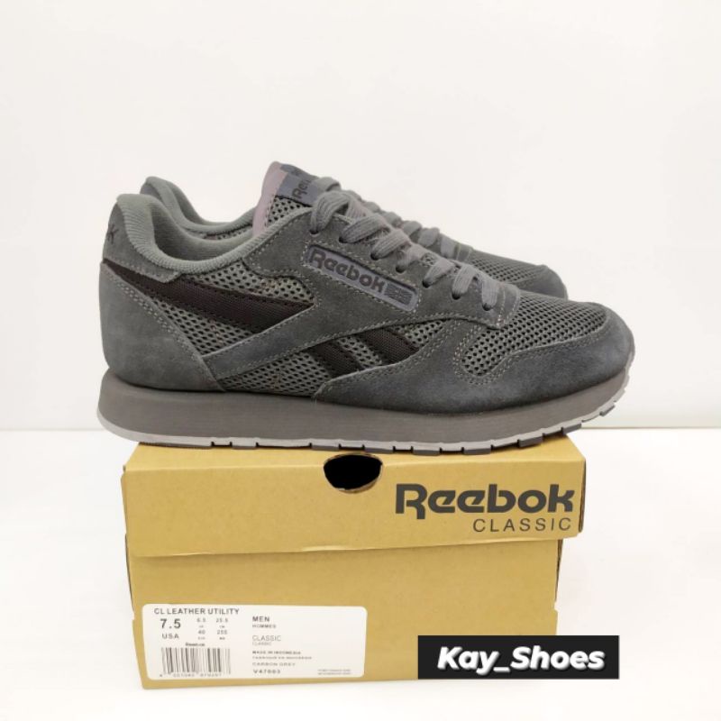 reebok leather grey