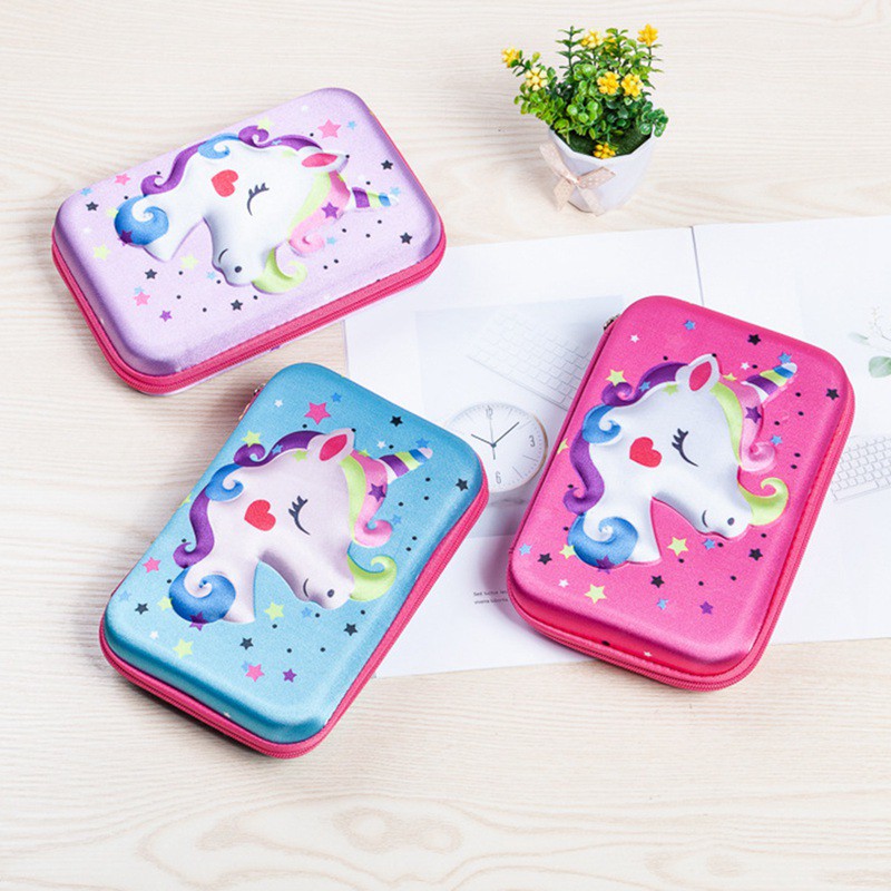 Tempat Pensil Gambar Kartun Unicorn 3D Kapasitas Besar Tempat Pensil Gambar Kartun Unicorn 3D Kapasitas Besar