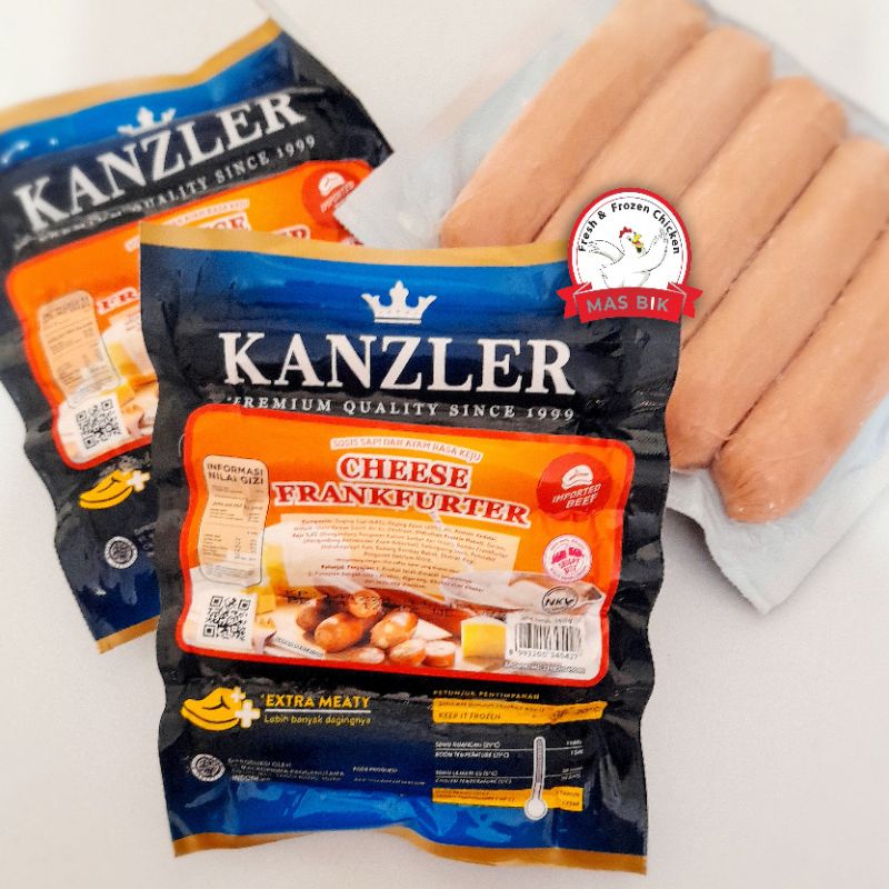 

SOSIS KANZLER CHEESE FRANKFURTER 360gr