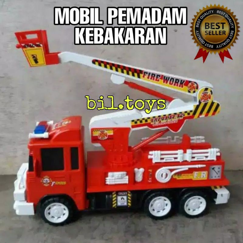 MOBIL PEMADAM KEBAKARAN BESAR MAINAN ANAK JUMBO FIRE TRUCK CAR