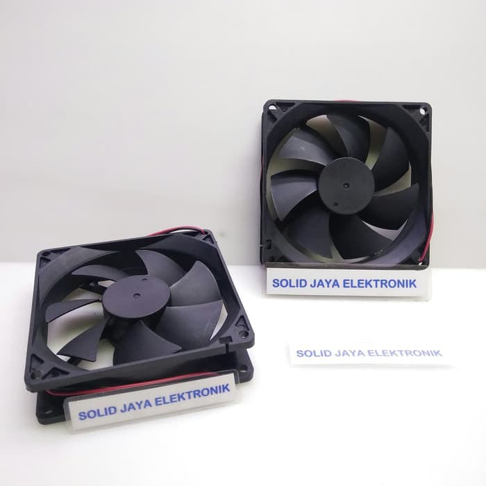 Kipas DC 24V 9x9 CM - Fan DC 24 Volt - Kipas Pendingin Elektronik - Kipas Power 24 VOLT DC