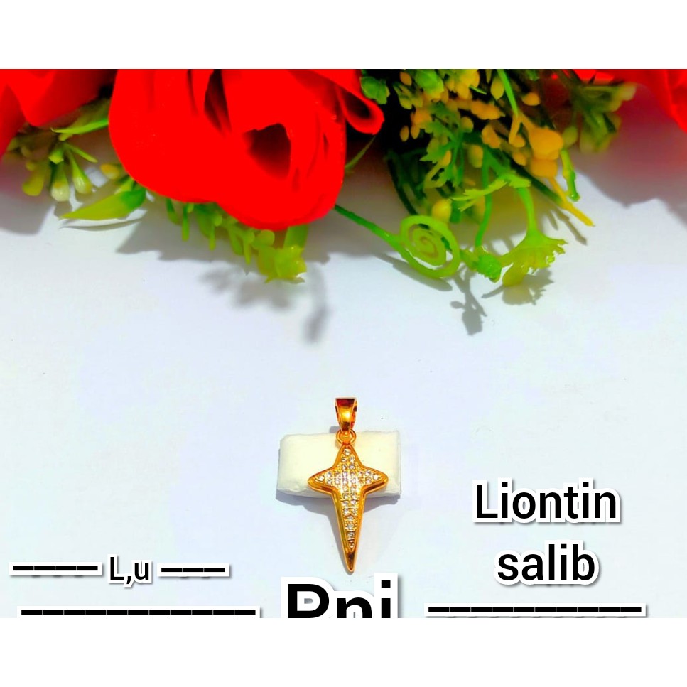 Liontin Wanita Dewasa Permata Salib (COD)