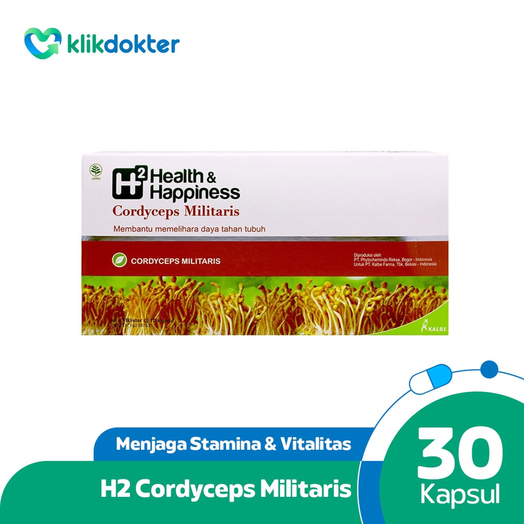 H2 Cordyceps Militaris 30kapsul - Memelihara Daya Tahan Tubuh