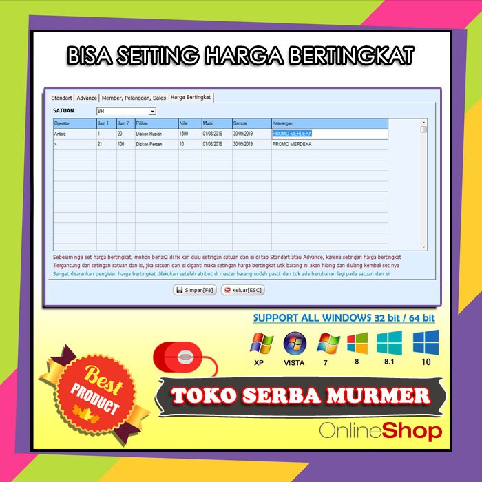 Paket POS Alat Kasir PRINTER THERMAL | BARCODE SCAN | Plus Software TOKO retail GROSIR kosmetik skincare sembako dll ter-Murah