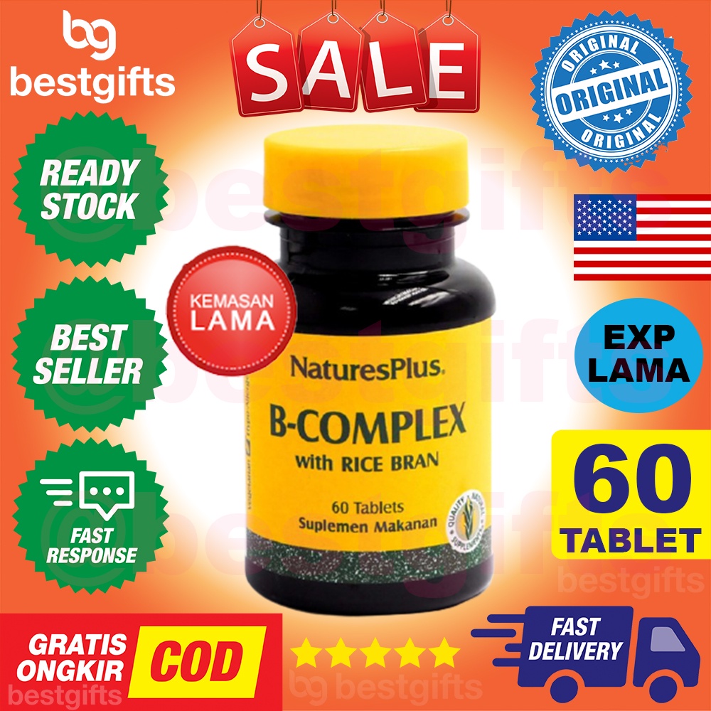 NATURE'S NATURES NATURE PLUS B COMPLEX ANTI STRESS VITAMIN SARAF KESEMUTAN TANGAN KAKI 60 TABLET