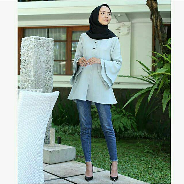 Kiara Blouse Blush Mint S by Heaven_Lights