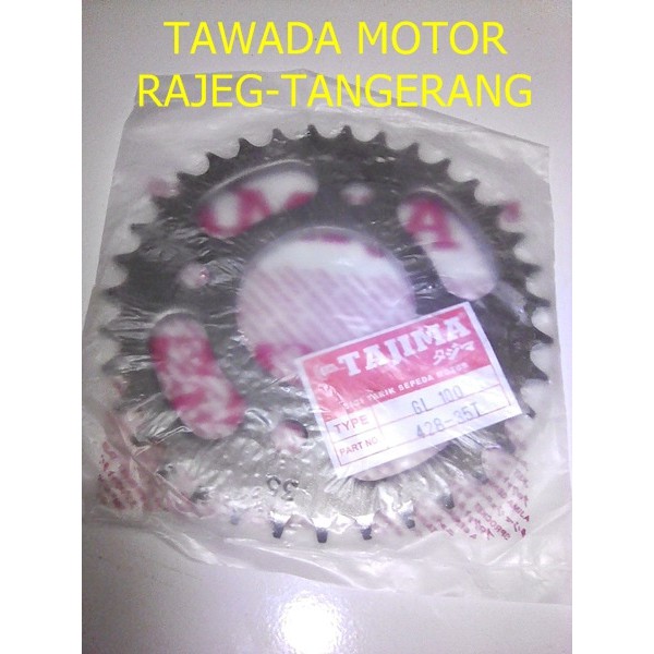 428-35T GIR BELAKANG HONDA GL 100,125,MAX,NEOTEK,M PRO,GL,PRO