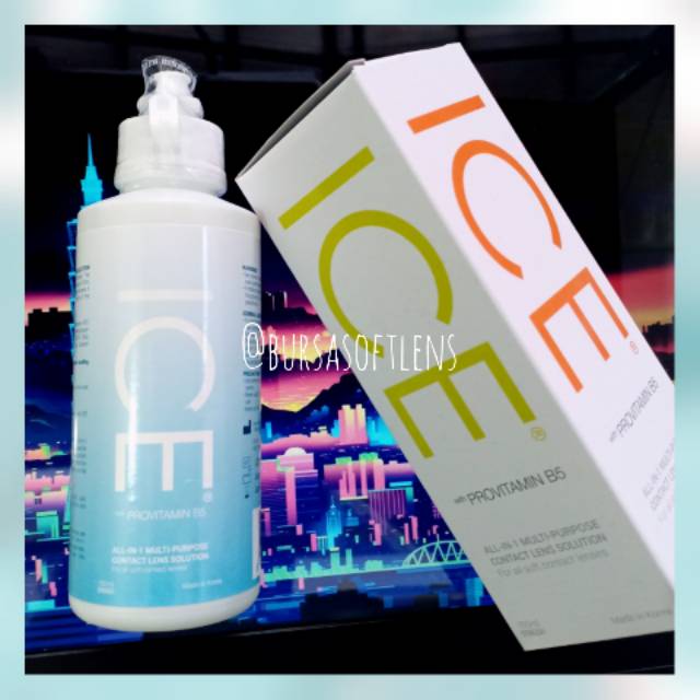 (GROSIR 15.000an) Cairan Softlens  solution ICE 150ml / Cairan Softlens murah multi purpose/ Air Softlens ukuran 150 ml