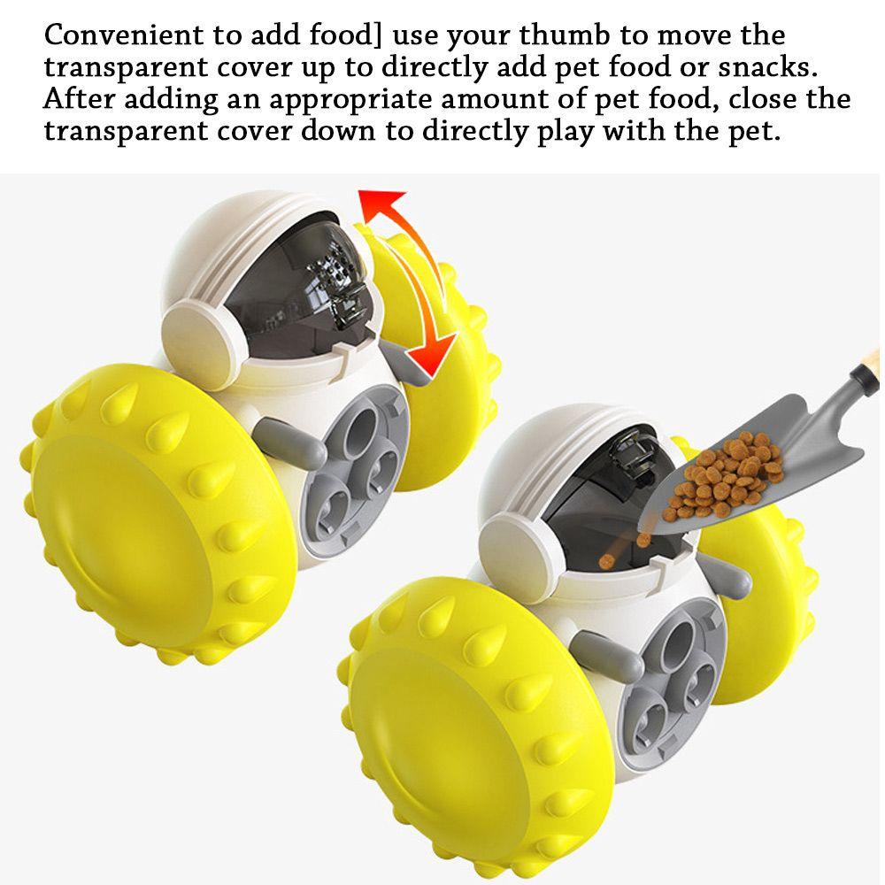 Solighter Mainan Interaktif Keseimbangan Edukasi Hewan Peliharaan Mobil Wobble Wag Chew Toys
