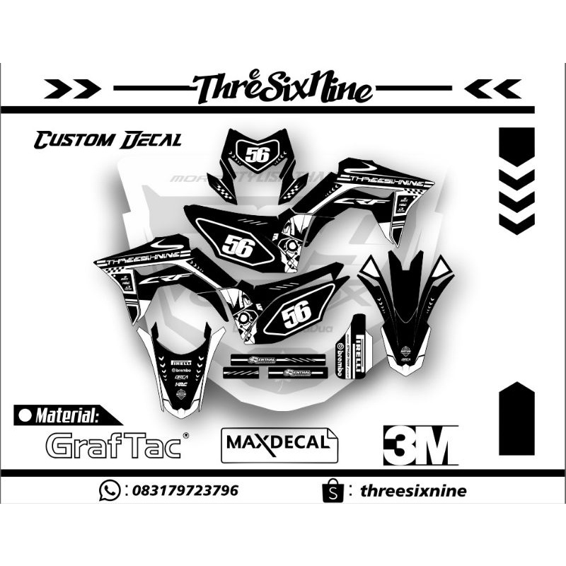 Jual Stiker Decal Crf Dtracker Klx L Klx Bf Gordon Wr Bebas Design Fullbody