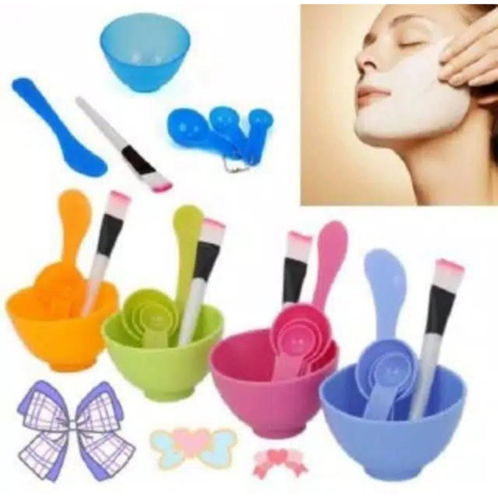 Nori Shop Jombang Promo MANGKUK MASKER SET / MANGKOK MASKER SET TERMURAH WADAH DAN KUAS Set 4 in 1