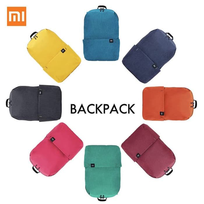 Xiaomi Tas Punggung Mi Colorful Backpack 10L Ransel Original - Navy