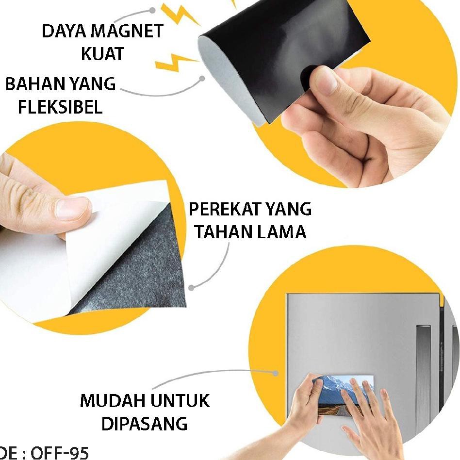 

(✹5277) Magnet lembaran / sheet ukuran kertas A4 Magnetic Whiteboard for Refrigerator Kertas Magnet