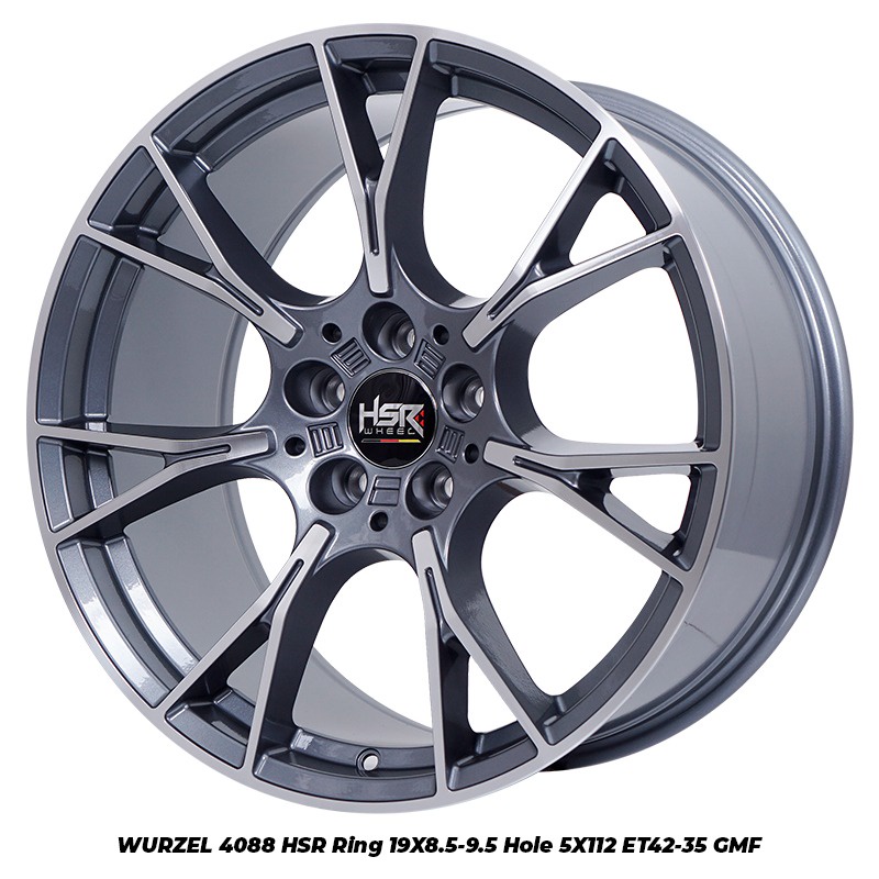 Velg Mobil HSR WURZEL 4088 Ring 19 Pelek Racing HRV Innova Rush Terios Lebar Belang
