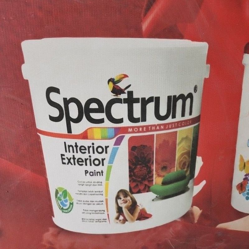 cat tembok spectrum interior exterior warna tua