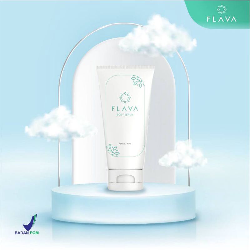 Flava Whitening Body Serum 9 in 1 Pemutih Badan Kulit Sehat Cerah Cantik Alami Halal BPOM Tanpa Efek